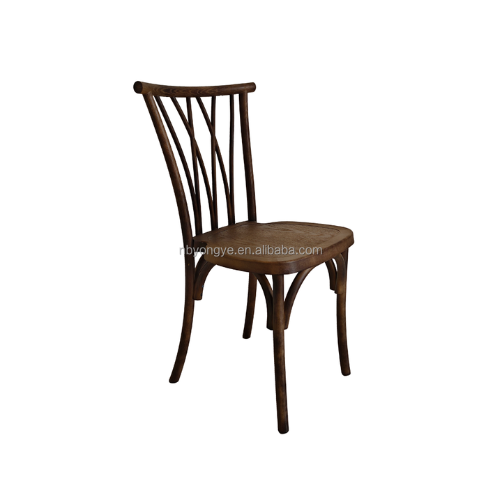 Popular New Design Events Furniture Cross Back Wedding Botanica Resin Willow Chairs for Events Party Banquet Garden Bistro