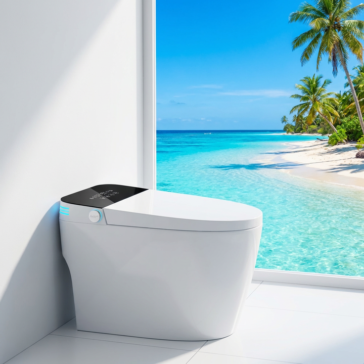 Modern Auto Sensor Flush One Piece Intelligent Bidet Wc Heating Toilet Bowl Automatic Operation Smart Toilet With Remote Control