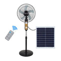 Ventilador Recargable 16 Pulgadas Recarga De Celulares Brushless Motor AC DC Rechargeable Solar Powered Electric Stand Fans