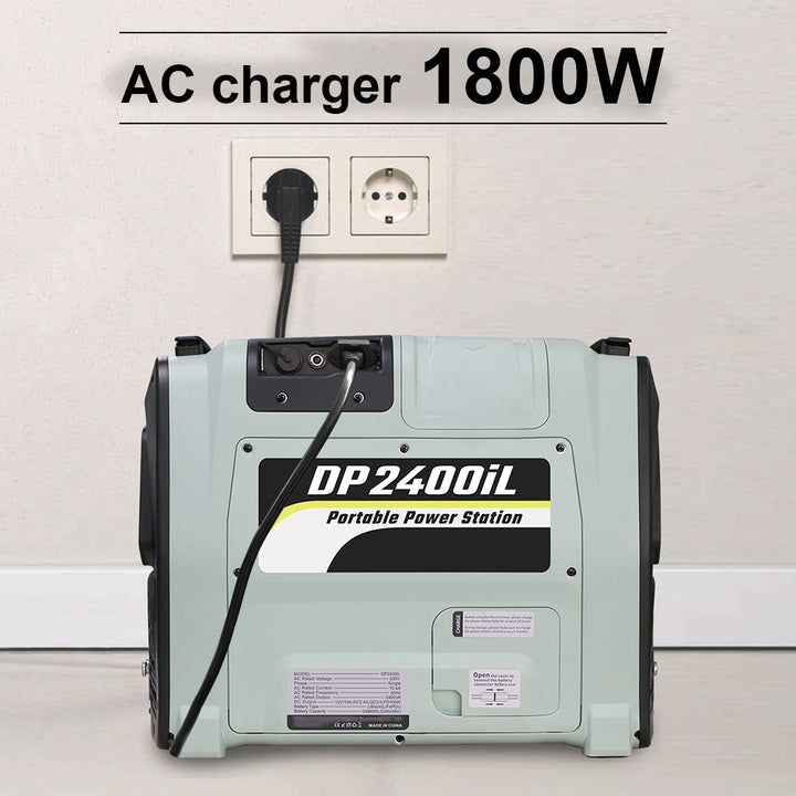 Multi Function 2400W Portable Power Station Pure Sine Wave LiFePO4 Battery Solar Panel Flashlight-off Grid Solar Generator