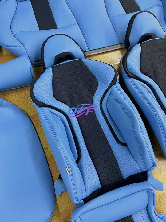 Custom Fit Car Seat Covers for Bmw 7 5 3 1 Series X5 X3 X1 E46 E90 E60 F30 F10 E39 Accessories Full Set 5 Seats Luxury Leather