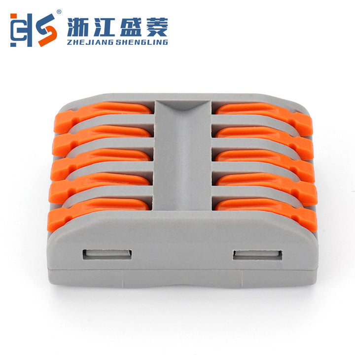 -225 Spring Type Wire Connector Terminal Block Tool with Screw Connection Industrial Use 20-8 AWG Copper Brass Contacts