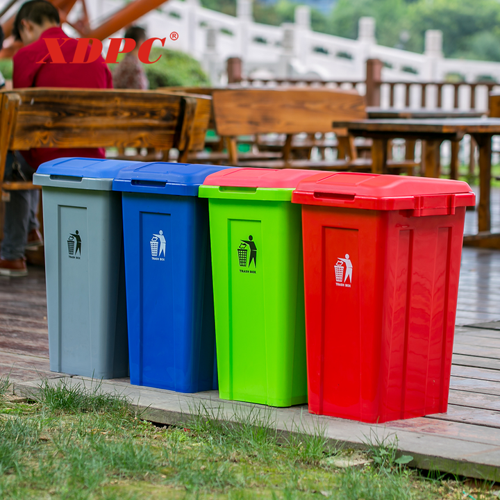 Different Waste Collection 50l Classified Plastic Rubbish Trash Bin