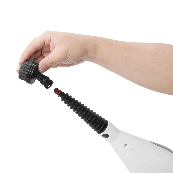 Handheld High Temperature Electric Wet Mop Roller Brush Spin Rotating Scrubber Steam Mop for Tiles Floor