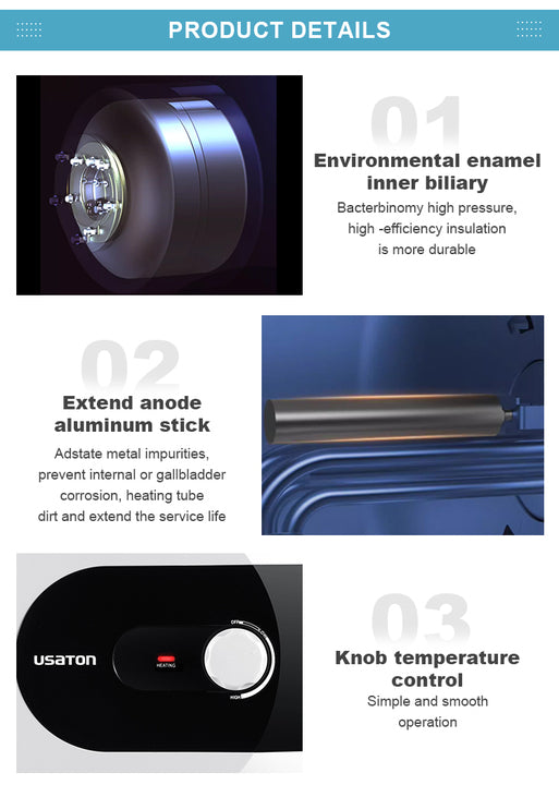 Storage Hot Water Electric for House High Quality Low Price 10L Small Shower Electric Water Heater
