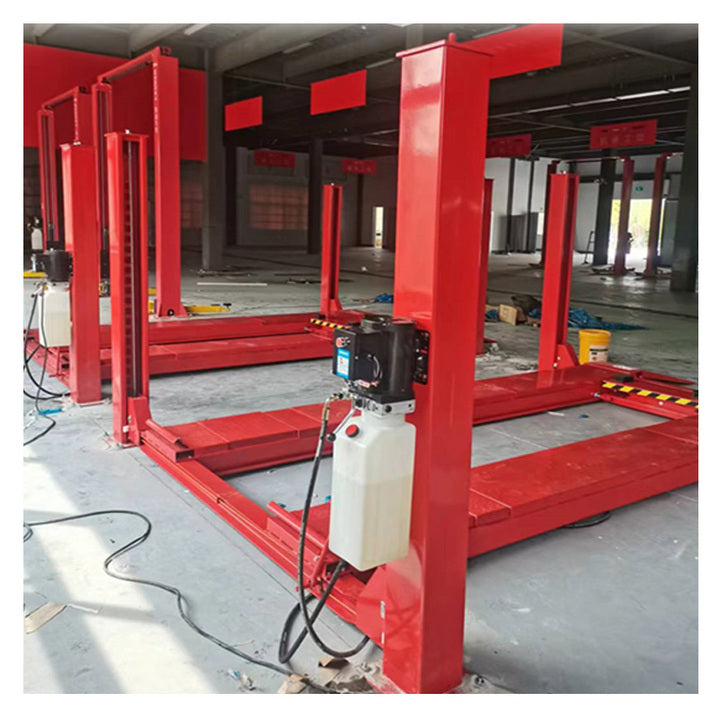Quality Choice Durable Double Cylinder Hydraulic 4-Post Car Lift 4000kg Capacity Four-Wheel Alignment 220-415V 12-Month Car