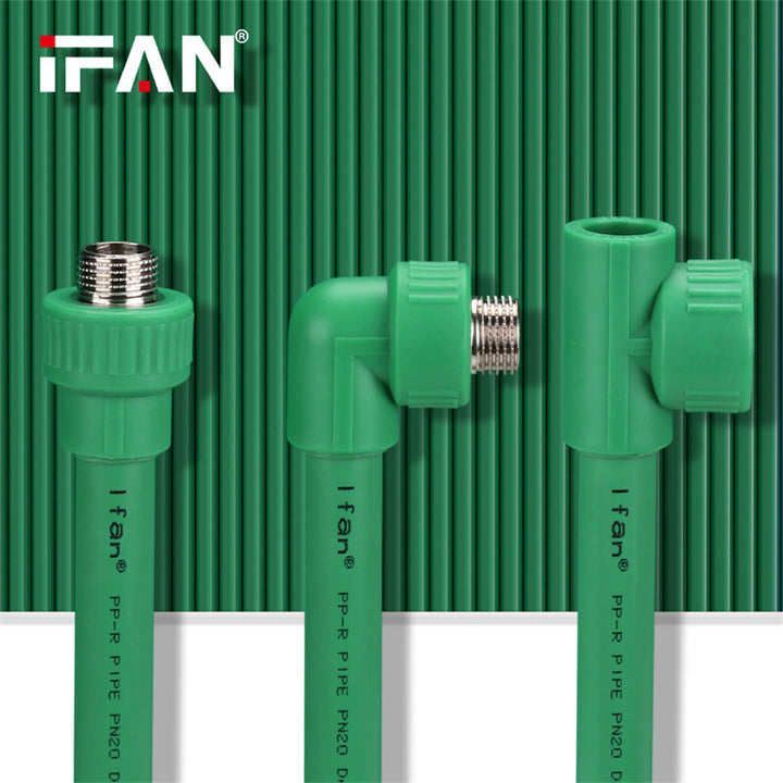 IFAN Factory OEM Plastic PPR Pipe Fitting Equal PPR Water Pipe Fittings
