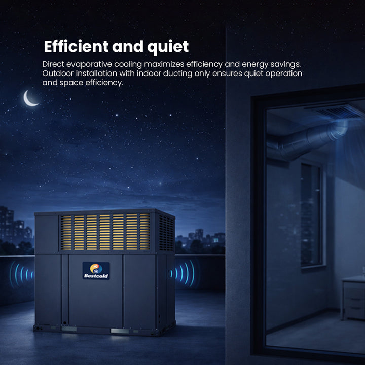 Bestcold Easy Installation 5 Ton Rooftop Package Light Commercial Inverter HVAC Rooftop Package Unit Central Air Conditioners