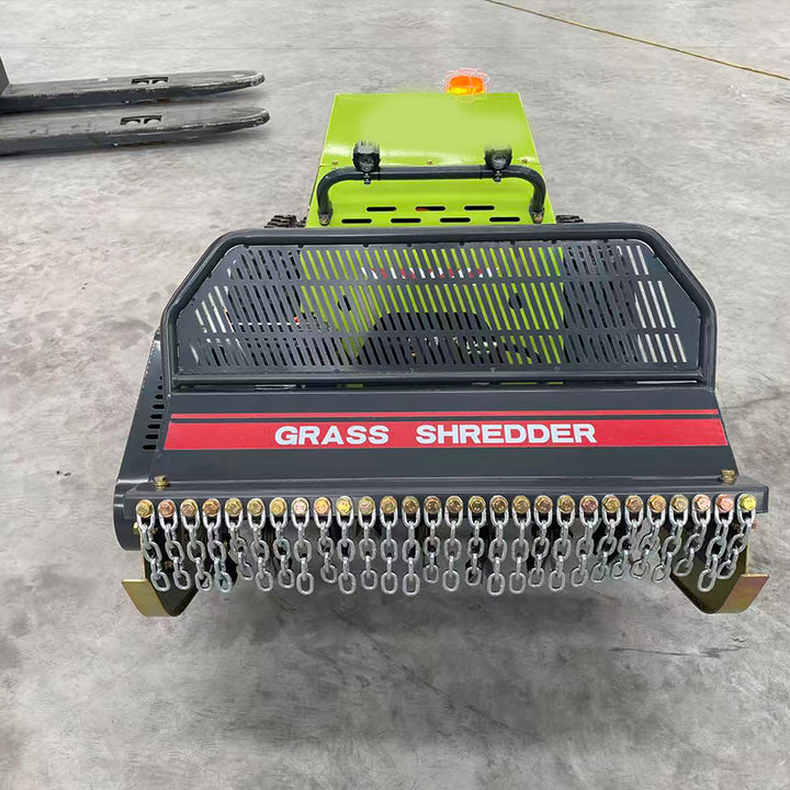 New Tracked Hydraulic Motor/Engine Remote Control Flail Mower for Tall Grass and Alfalfa Mowing on Slopes and Wasteland Farms