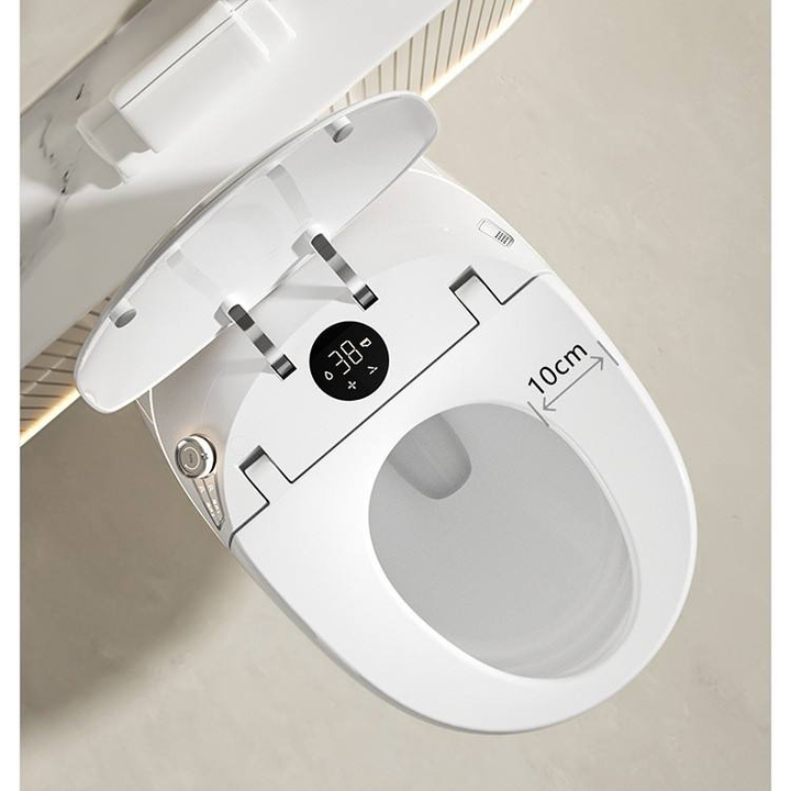 2026 Release Smart Modern Design Automatic Elongated Bidet Closet One-Piece Wall-Hung Built-In Water Tank P-Trap Remote Control