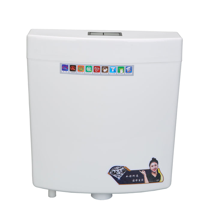Factory Wholesale Eco-Friendly Modern Minimalism Hand-Pressed Floor Installation Toilet Water Tank Polypropylene
