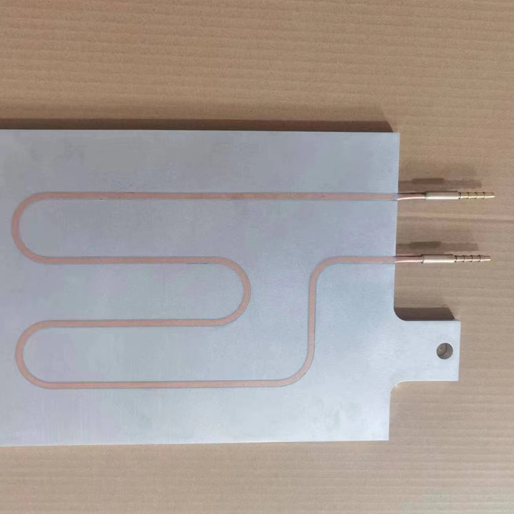 Custom Liquid Cooling Heatsink Aluminum Cold Plate with Cooper Tubes Water Cooling Plate