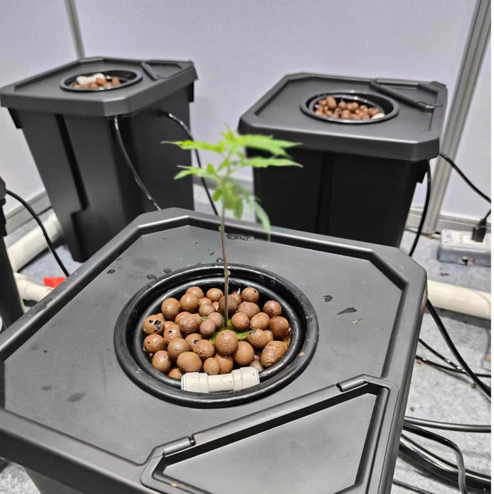 Durable Plastic Hydroponic Barrels Dutch Bucket System for Soilless Tomato and Cucumber Cultivation