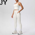 Hot Sale Women's Backless Cloud-Feel Quick-Dry High-Waisted Pocket Pants Yoga Wear Outdoor Running Fitness Sports Set