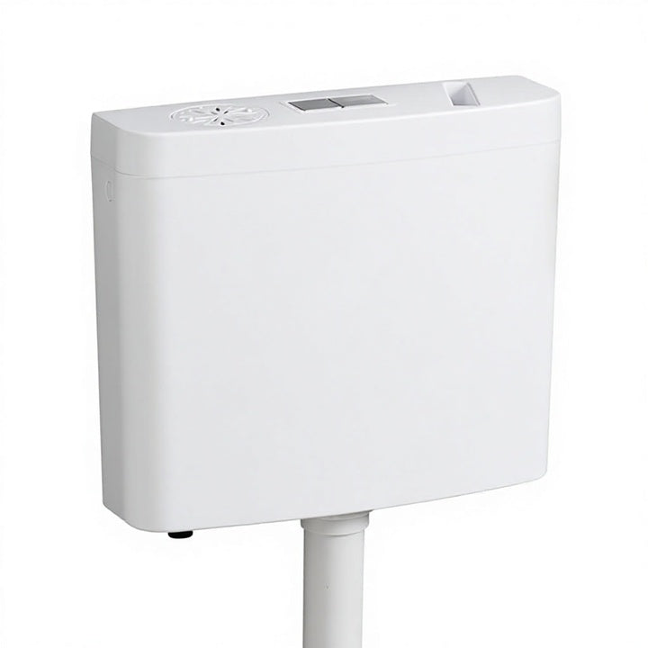 Polypropylene Eco-Friendly Modern Minimalist Design Square Squatting Toilet Tank Wall-mounted Hand-pressed Flushing