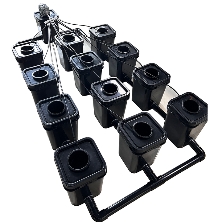 Food-Grade Plastic Hydroponic Buckets BPA-Free Dutch Barrels for Organic Tomato Pepper Cultivation
