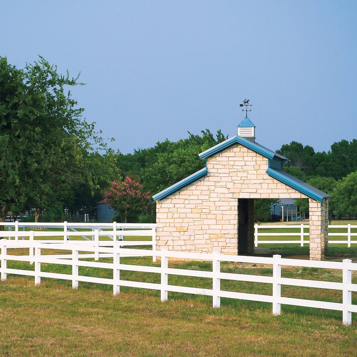 Cattle Vinyl 3 Rails PVC Cow Farm Fencing, Vinyl 3 Rail Horse Paddock Farm Fence Post, PVC Ranch Rail Horse Fences