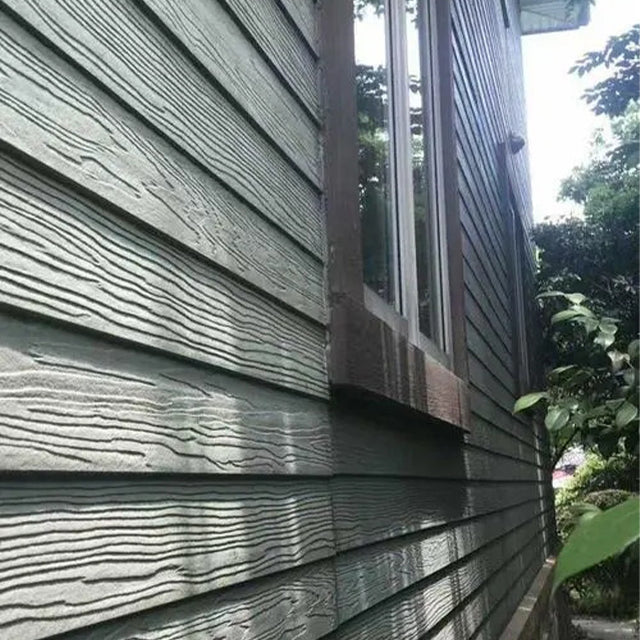 8mm Lap Fiber Cement Siding Wooden Texture Cement Panels Exterior