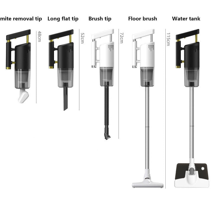 5-Speed Hand Held Cordless USB Vacuum Mop 2-in-1 Wet Dry Lightweight Portable High Suction Whole House Cleaning Pet Areas Car