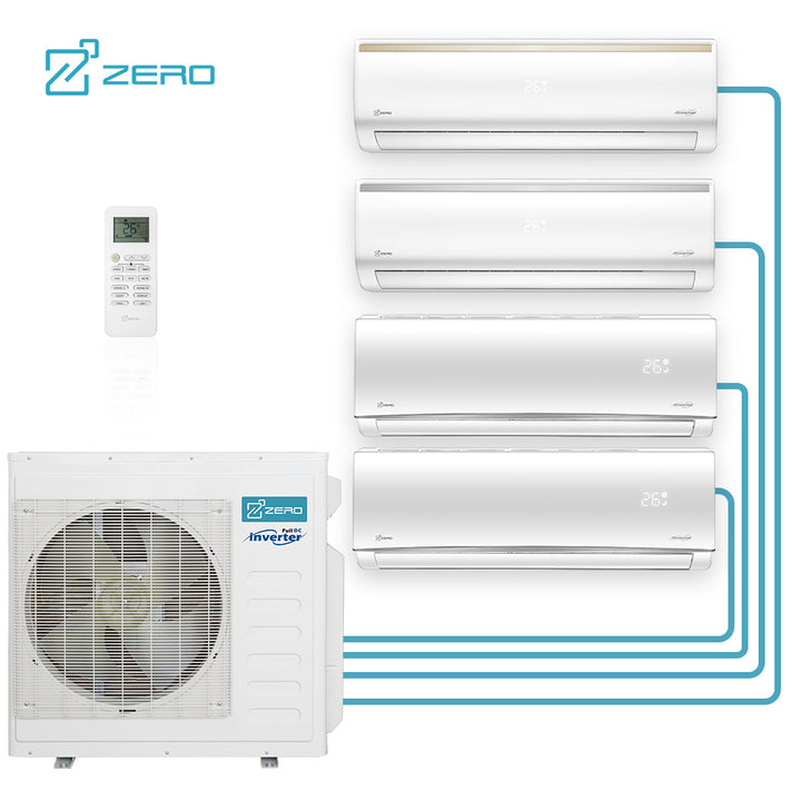 ZERO Brand Z-MAX Multi Zone Air Conditioners Heating and Cooling Multi Split AC Inverter Split Air Conditioner