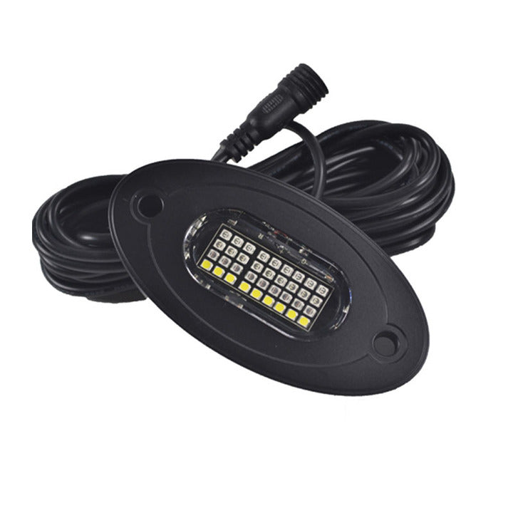 Kingshowstar Wholesale Price Rock Light Pod 12V IP68 Waterproof Switchback Rock Lights RGBW Pure White Rock Light
