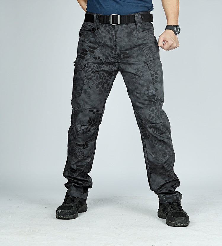Men's Tactical Pants IX7 Water Resistant Cargo Pants Lightweight Hiking Work Pants