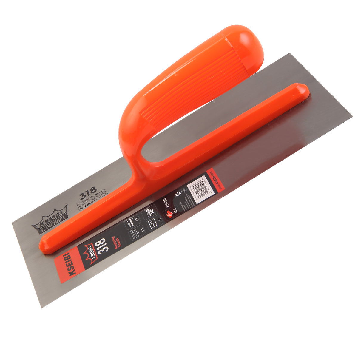 KSEIBI Crown Plastering Trowel With ABS Handle Concrete Building Construction Tool