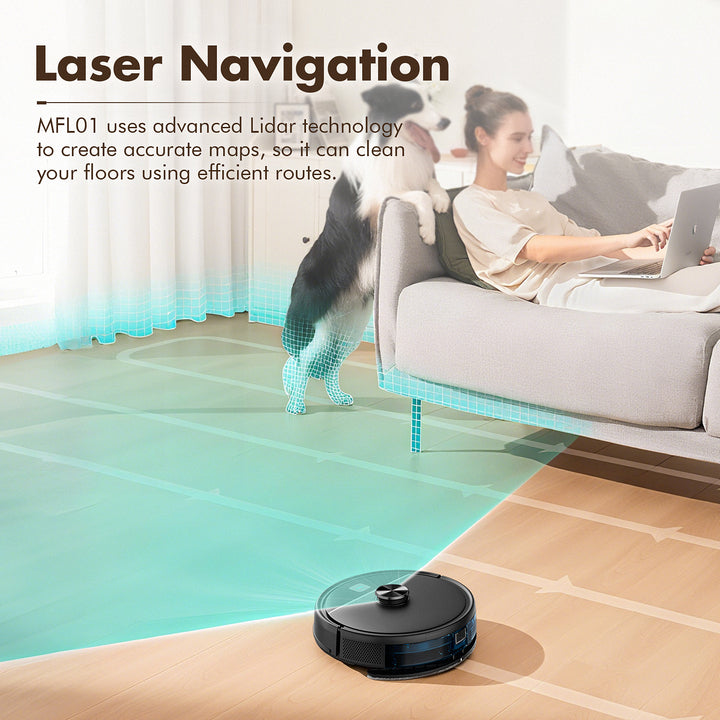 Hot Selling Self Empty Station Multi Floor Cleaning Laser Navigation Custom Mapping Hard Floor Carpet Robot Vacuum Cleaner