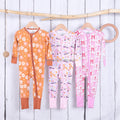 Custom Newborn Baby Infant Organic 95% Bamboo 5% Spandex Rompers Clothes Toddler Kid Pajamas Sleepwear Clothing