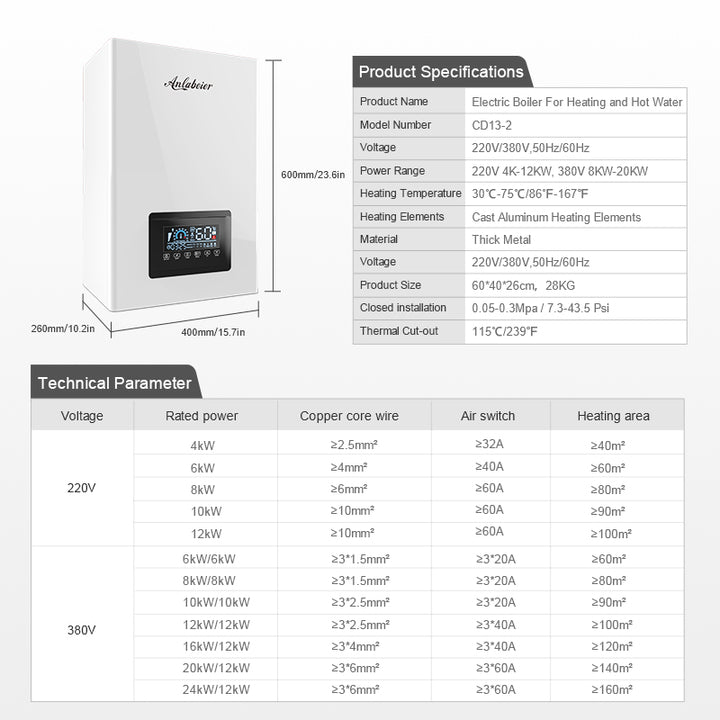 Energy Saving 220V -380V 12-20kw Fast Hot Induzione Elettrica Caldaia Di Riscaldamento for Commercial Heaters