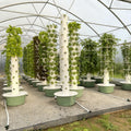 5-12 Tiers Vertical Farming Hydroponic Tower for Vegetables Flowers Aeroponics Tower with Grow Light Growing Hydroponics System
