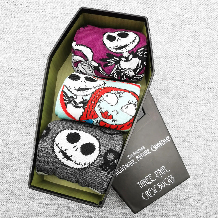 Custom Logo Men'S Womens Funny Designer Cotton Crew Socks Box Packaging Fashion School Colorful Sport Dress Happy Socks Box Gift