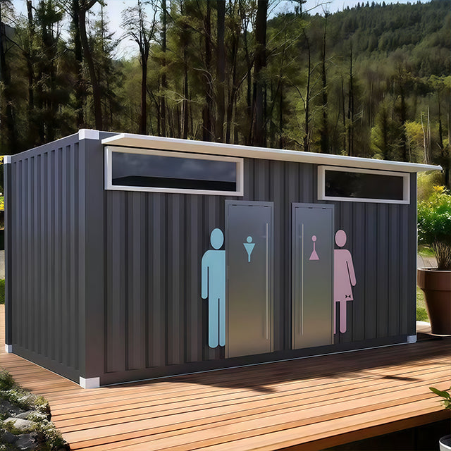 Eco-friendly Mobile Plastic Sandwich Panel Portable Toilet Park Scenic Area Construction Site Use Shandong Prefabricated JiaXin