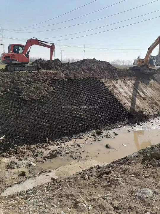HDPE Geocell Retaining Wall for Slope Retention Landscape Plastic Retaining Wall Slope Protection