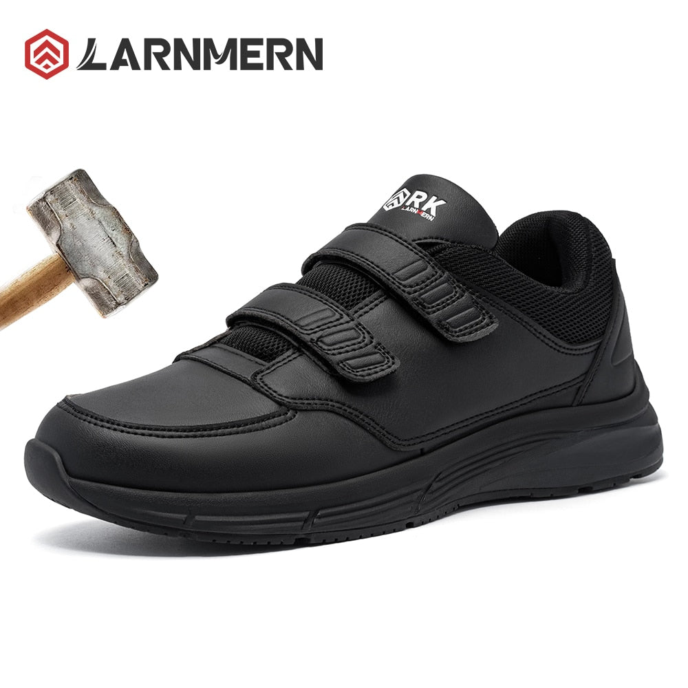 Larnmern Men's Shoes Kitchen Chef's Oil Resistant Work Shoes Waterproof, Non slip Safety Shoes Hotel Restaurant