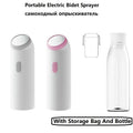 New Portable Travel Hand Held Electric Bidet Sprayer Personal Cleaner Baby Care Hygiene Large Capacity Bottle Spray Washing
