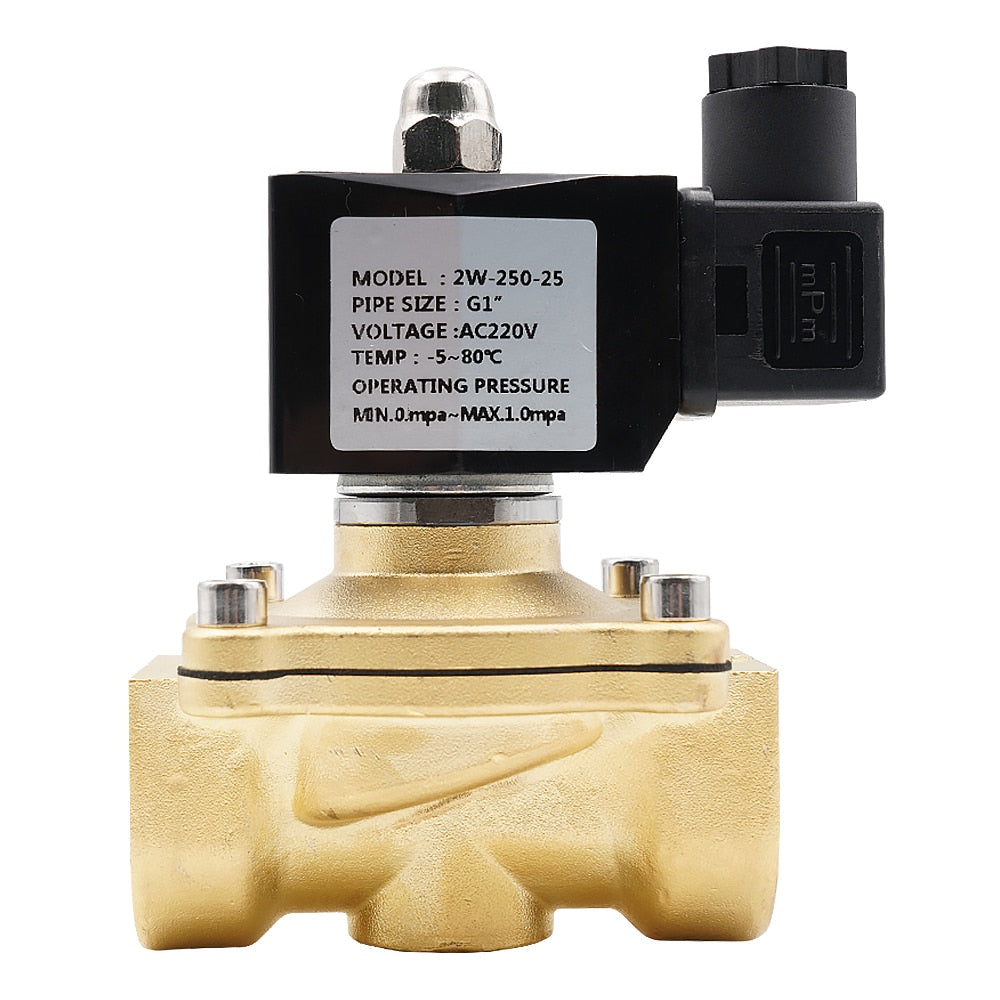 Normally closed , solenoid valve,water valve ,IP65 fully enclosed coil G3/8" G1/2" G3/4" G1" G1-1/4" G1-1/2"G2" AC220V DC12V 24V
