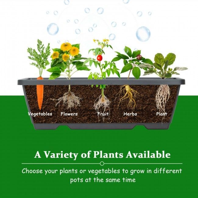 4 Ft Vertical 5-Tier Raised Garden Bed for Patio Balcony Flower Pots & Planters