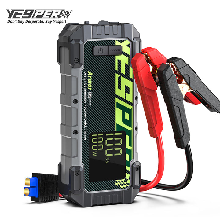 YESPER Armor Heating Jump Starter Battery 2000mAh Booster Car Battery with Heating for Low Temperture