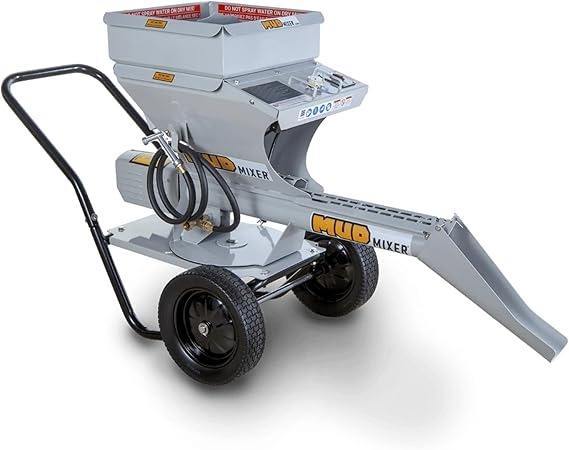 Original Concrete Mixer with Hopper Extension (300lbs Capacity) and Chute Extension (18" Reach), Processes 45+ 80lb Bags/Hour
