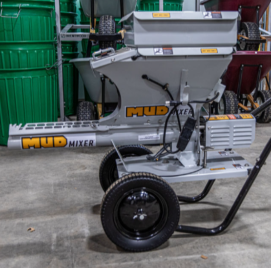 2026 BEST OFFER FOR NEW Mud Mixer Electric Portable Concrete Mixer With Wheels And Hose For Construction Use
