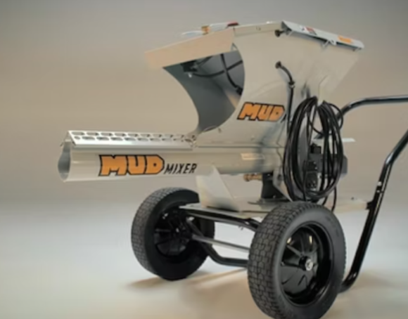 2026 BEST OFFER FOR NEW Mud Mixer Electric Portable Concrete Mixer With Wheels And Hose For Construction Use