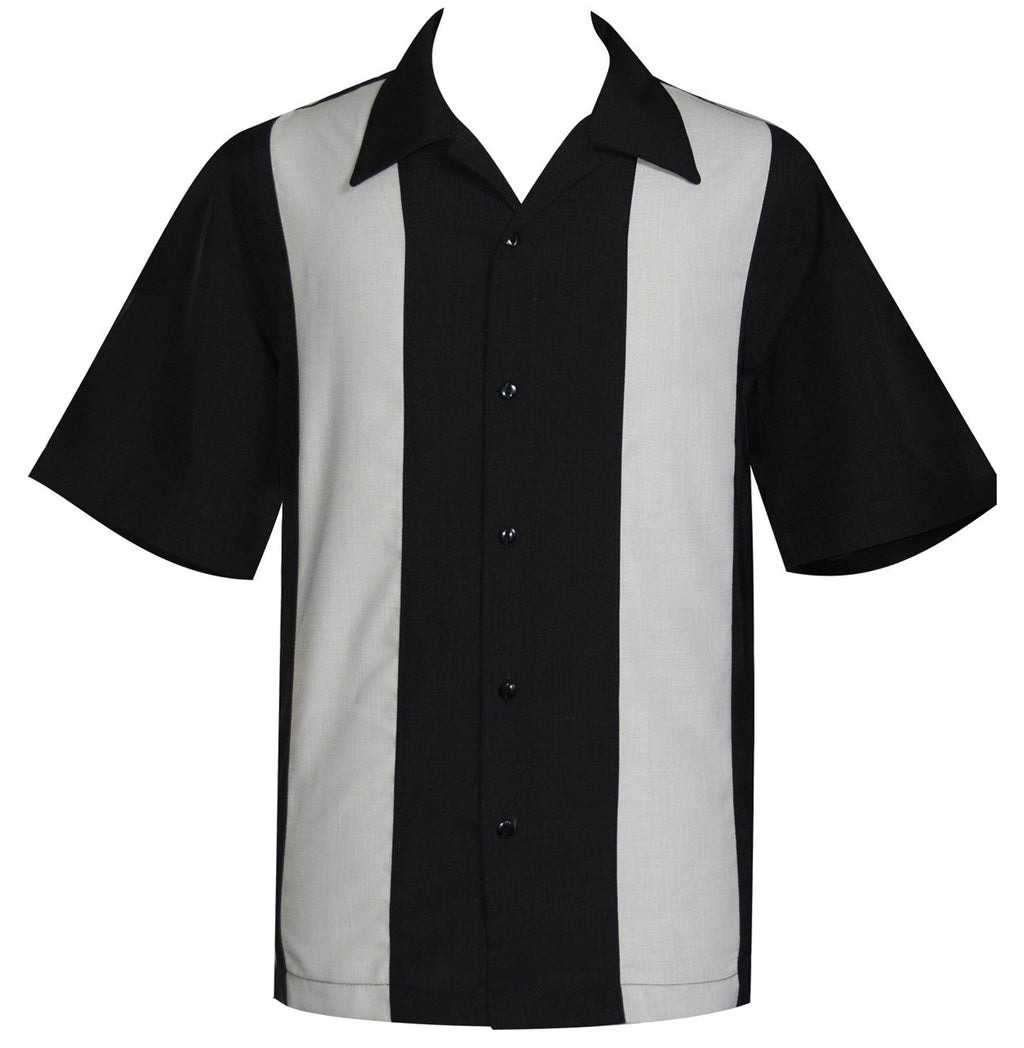 Bowling Shirt Mens Collar Short Sleeve Custom Embroidered Bowling Shirt Sports Side Panel Bowling