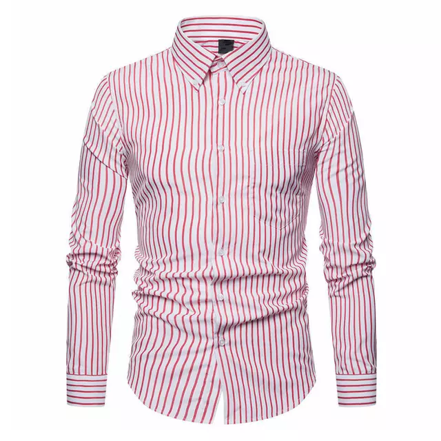 Men Casual Dress Shirts Cotton Oxford Slim Fit Pakistan