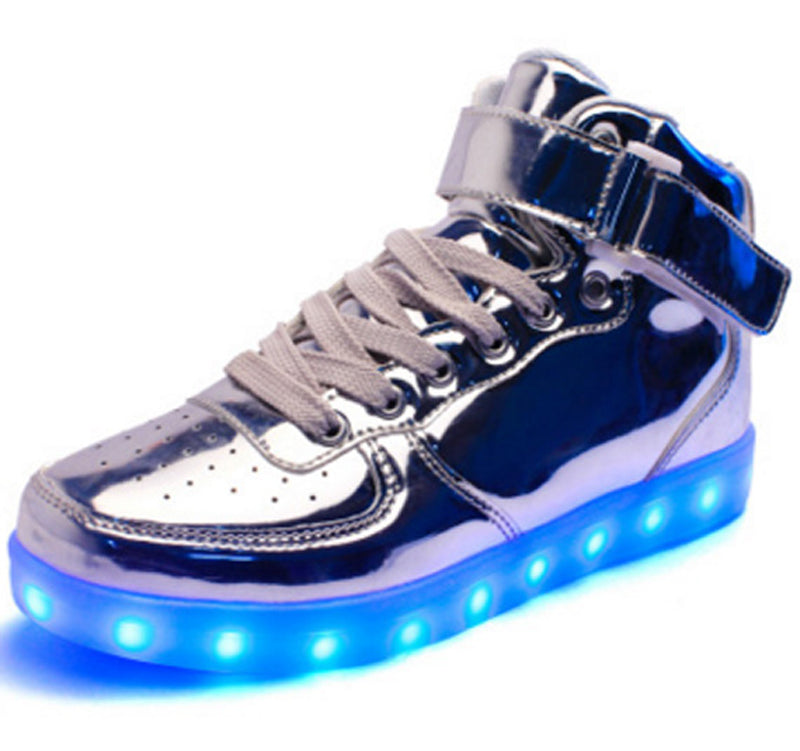 New Arrival Led Glowing Flashing PU Shoes Rechargeable Party Shoes