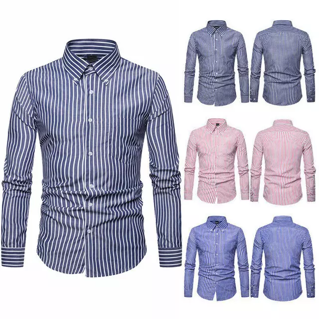 Men Casual Dress Shirts Cotton Oxford Slim Fit Pakistan