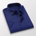 Top Quality Navy Blue Dress Shirt Men Business Formal Shirt Long Sleeve 100% Cotton Shirt