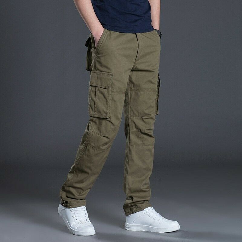 Custom Cotton Twill worker pant High Quality Multi-pockets Men Solid color Cargo Long Pants