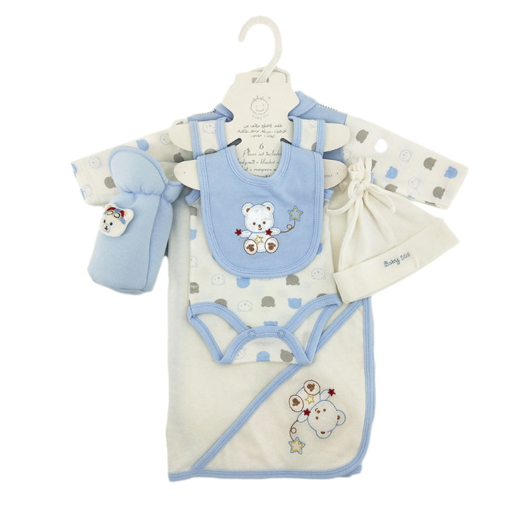 190g/M2 GSM High Quality 100% Cotton Baby Clothes Set for Boy Newborn Baby Layette Gift Sets Baby Wear