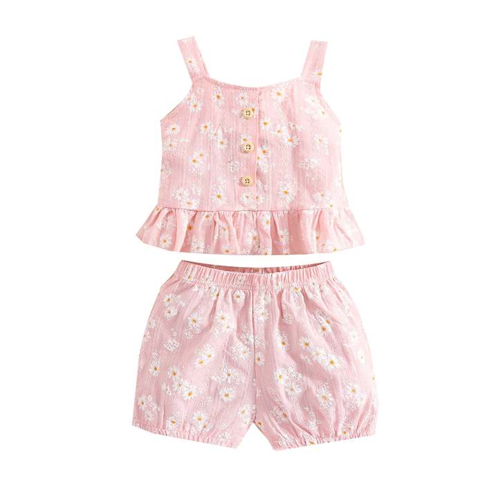Top Quality 2022 Latest Wholesale Toddlers Girls Clothing Sets Customized Size Customized Color ODM